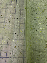 Glitter Sequined Tulle - 58/60-inches Wide Glitter Hologram Mesh Sequined Sage